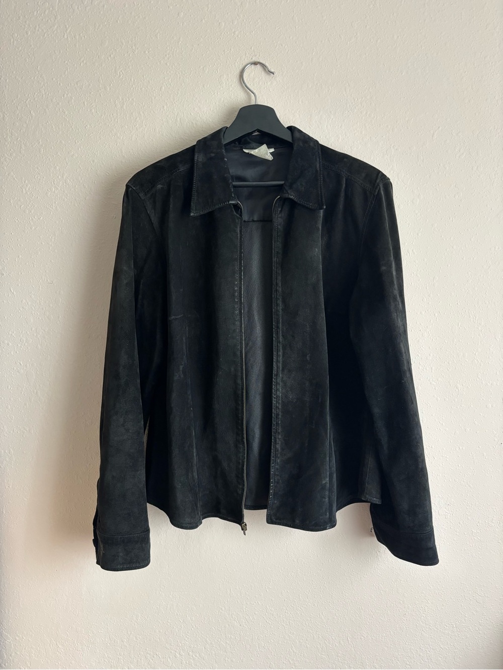 Vintage Jones New York 100% Leather Jacket Black Y2K 90's Jacket